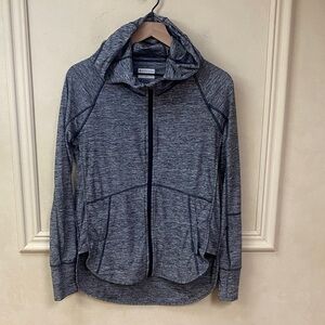 Athleta Heather Baja UPF Jacket, Charcoal Grey Heather SIZE S